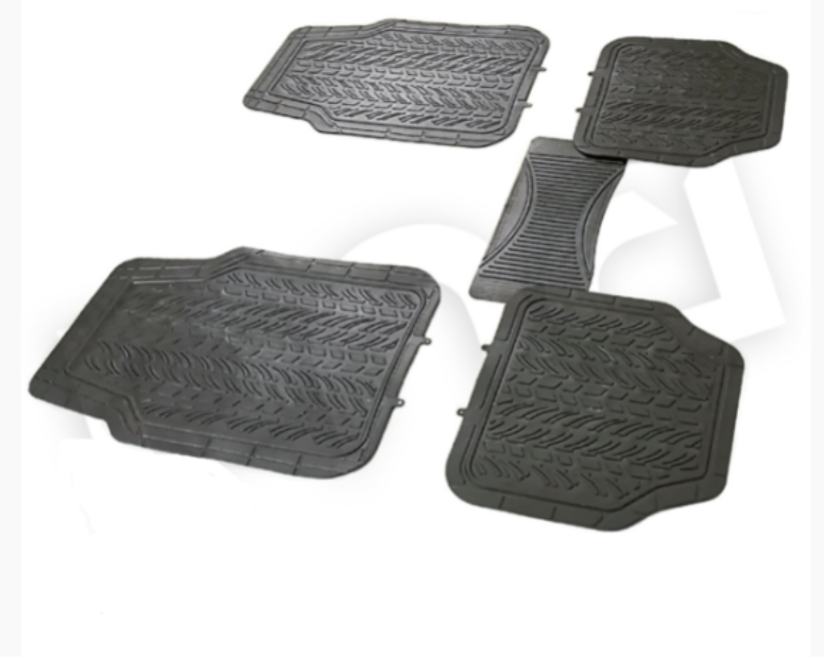 PASPAS PVC ÜNiVERSAL SiYAH LASTiK DESEN 5 PARÇA 1